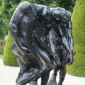 высокое качество крытый декор знаменитого Родена работает мыслитель бронзовая скульптура